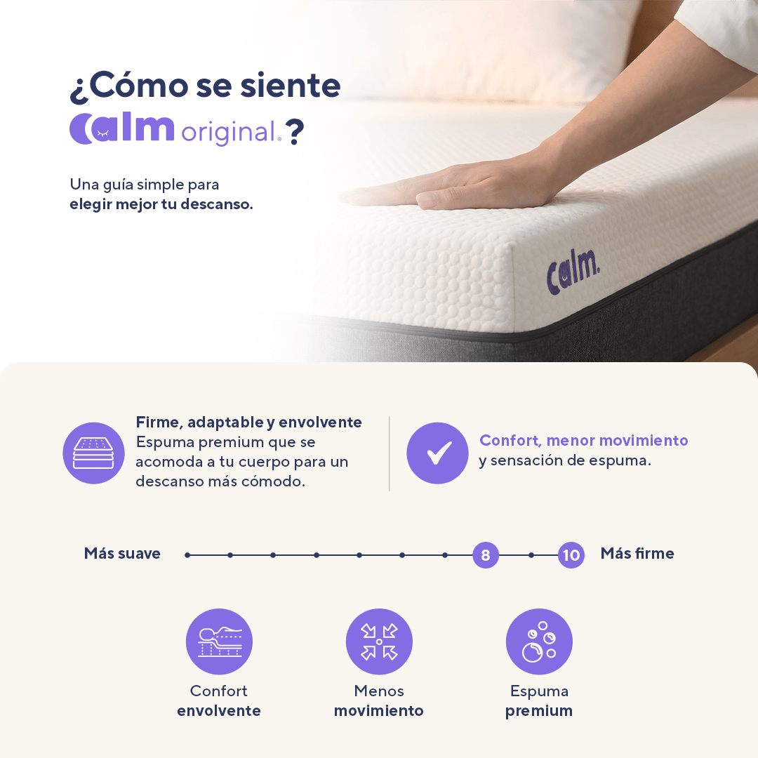 Calm Original | Colchón en tula de Espuma Viscoelástica - Calm Colombia