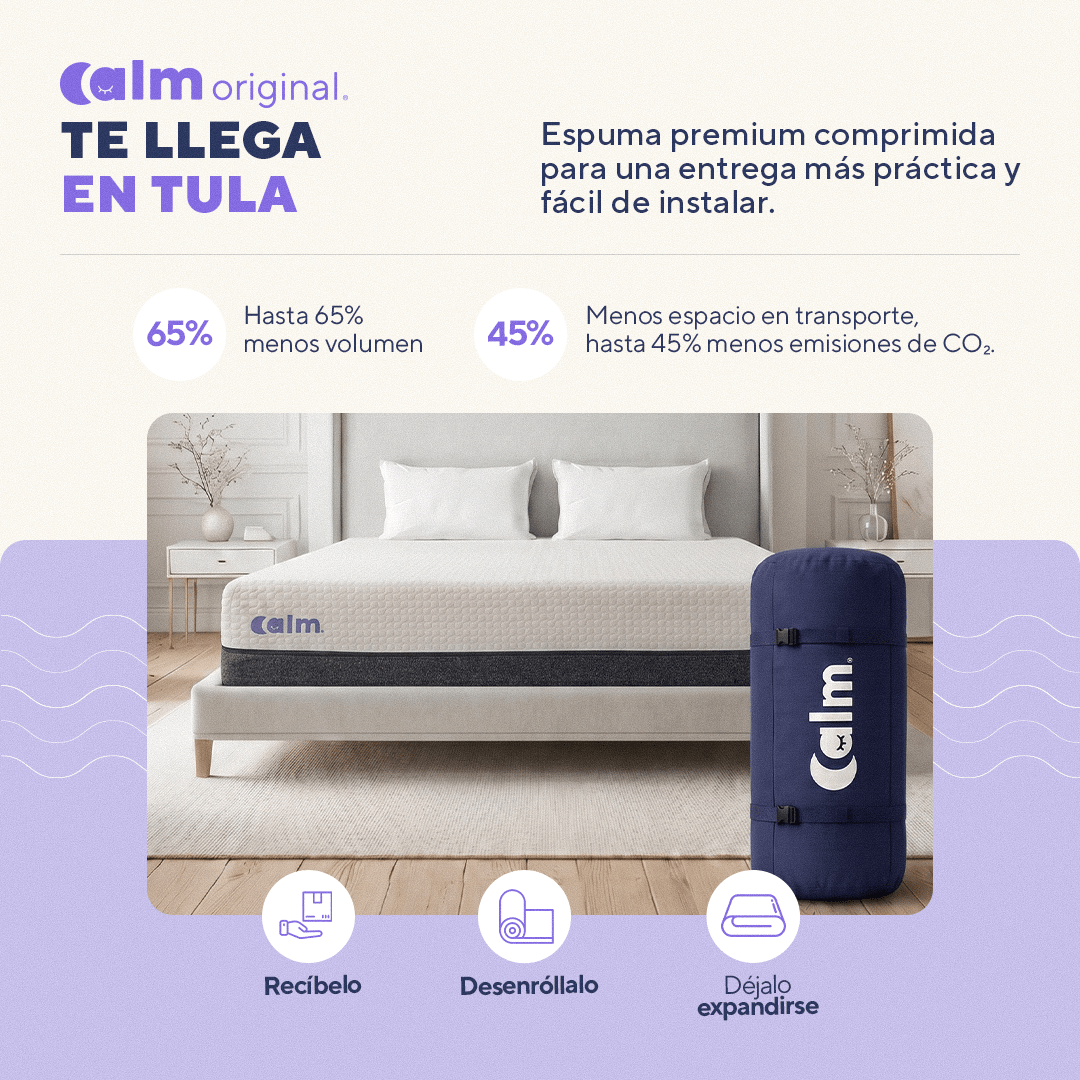 Calm Original | Colchón en tula de Espuma Viscoelástica - Calm Colombia