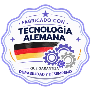 Sello: fabricado con tecnología alemana
