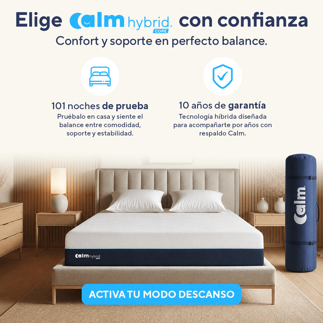 Hybrid Core | Colchón en tula Híbrido con Resortes Pocket - Calm Colombia