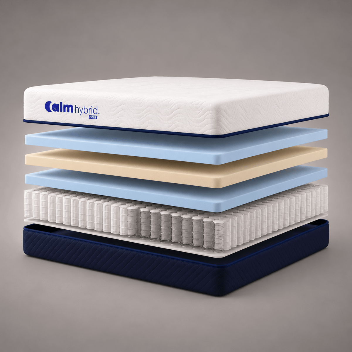Hybrid Core | Colchón en tula Híbrido con Resortes Pocket - Calm Colombia