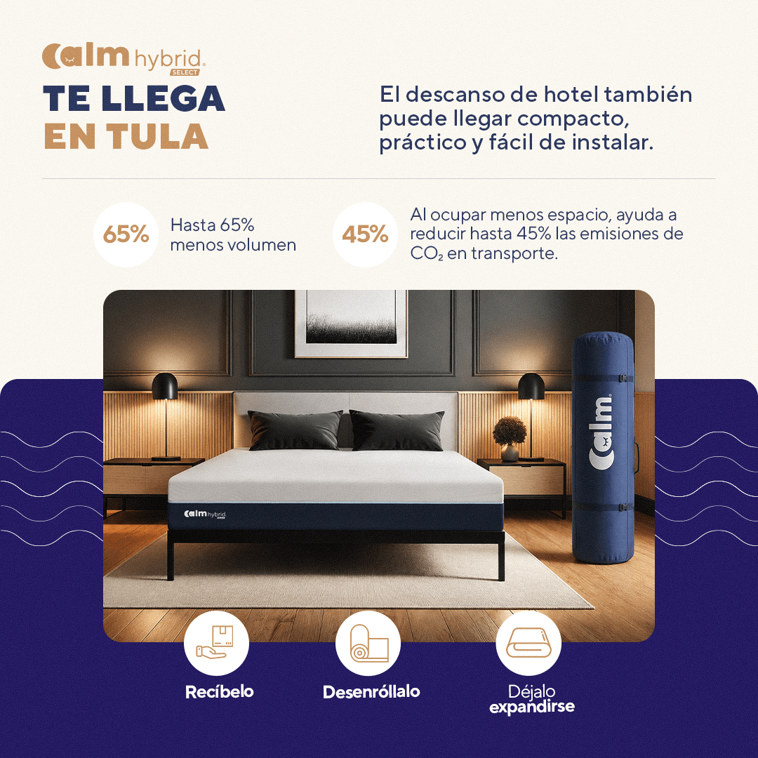 Hybrid Select | Colchón en tula Híbrido con Resortes Pocket - Calm Colombia