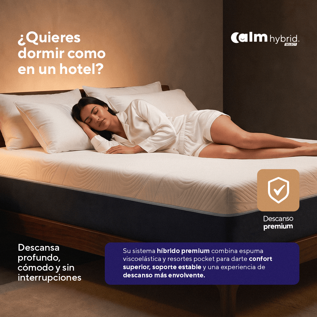 Hybrid Select | Colchón en tula Híbrido con Resortes Pocket - Calm Colombia