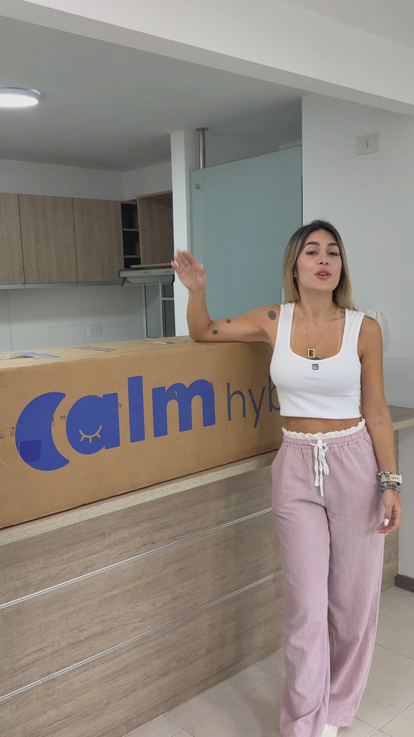 Clienta prueba su colchón Calm Hybrid en casa